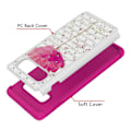 Pikkukuva 4 / 5: Samsung Galaxy S10+ Pattern PC TPU Phone Shell - Pink Flower Black