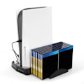 Miniatyrbild 1 av 5: Sony Playstation 5 UHD / DE Charging stand Laddningsställ Hållare Stativ Kylfläkt Svart