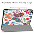 Miniatyrbillede 5 af 5: iPad Pro 11 (2018) Slim fit tri-fold fodral - Colorful Butterfly Multicolor