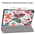 Pikkukuva 5 / 5: iPad Pro 11 (2018) Slim fit tri-fold fodral - Colorful Butterfly Multicolor