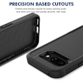 Miniatyrbillede 4 af 6: Til Google Pixel 9a Etui 2 i 1 PC + TPU Stødsikkert Cover Sort Black