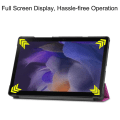 Pikkukuva 8 / 9: Kolminkertainen telinekotelo Samsung Galaxy Tab A8 10.5" (2021) - violetti Purple