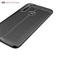 Pikkukuva 7 / 7: Litchi Texture Soft TPU Case for Motorola Moto G8 Power  - Black Black