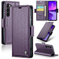 Miniatyrbillede 1 af 7: CASEME Retro Pung Taske til Samsung Galaxy S25 Purple