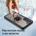 Pikkukuva 3 / 8: Samsung Galaxy S22+ Finger Ring Kickstand Hybrid Case - Red Red