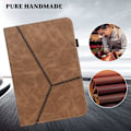 Miniatyrbillede 9 af 11: Til iPad 10.2 (2021)/(2020)/(2019) Almindeligt PU-læder tabletcover Brown
