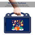 Miniatyrbild 6 av 8: Till Samsung Galaxy Tab A9 EVA Foam Stand Skal Fodral - MörkBlå Mörkblå