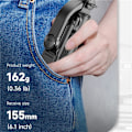 Miniatyrbillede 11 af 11: Selfie-stang justerbar stativ Bluetooth selfie-stang udtrækkelig med udfyldningslys Black