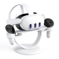 Miniatyrbillede 3 af 4: Meta Oculus Quest 3 VR Headset Display Stand Base Holder Sæt White