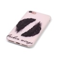 Miniatyrbillede 2 af 5: iPhone 7 4,7" Skal Glow in the dark - Tribal Feathers Purple