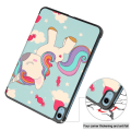 Pikkukuva 2 / 10: Kolminkertainen telinekotelo iPad 10.9: lle (2022) -tabletin kansi - yksisarvinen Multicolor