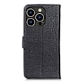 Miniatyrbillede 6 af 8: KHAZNEH til iPhone 15 Pro Max tegnebog stativetui - sort Black