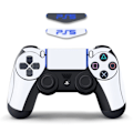 Pikkukuva 2 / 2: Sony PS4 / PS4 Slim Game Controller Irrotettava tarra - Valkoinen White