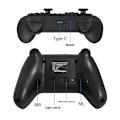 Miniatyrbilde 6 av 11: Kompatibel med Nintendo Switch Pro Wireless Game Controller Bluetooth Gamepad Controller Black