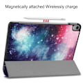 Miniatyrbillede 4 af 5: Smart etui i læder med trefoldet stativ til iPad Pro 11" (2018) - Galaxy Pattern Multicolor