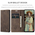 Miniatyrbillede 8 af 8: CASEME Retro Pung Taske til Samsung Galaxy A35 Dark brown