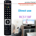 Miniatyrbilde 3 av 4: Erstatning av fjernkontroll for RC5118F For Hitachi TV Black