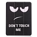 Miniatyrbild 2 av 9: Apple iPad Air (2020) (2022) Slim fit tri-fold fodral - Don't Touch Me Svart