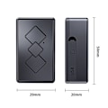 Miniatyrbillede 5 af 11: Global GPS Tracker Anti Lost 3D Street View Locator med intelligente alarmer Black