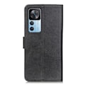 Pikkukuva 7 / 7: Xiaomi 12T 5G/12T Pro 5G lompakkoteline Puhelinkotelolle Lehmännahkainen rakenne Black