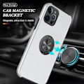 Pikkukuva 2 / 7: iPhone 13 Mini Finger Ring Kickstand Hybrid Case Silver Silver