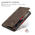 Miniatyrbillede 2 af 9: CASEME Retro Pung Taske til Samsung Galaxy S25 Edge Dark brown
