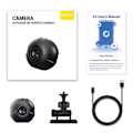 Miniatyrbild 6 av 11: X3 30W Mini DV trådlös infraröd Night Vision Säkerhet Inomhus HD WiFi-kamera Svart