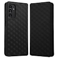Miniatyrbillede 1 af 7: Rhombus tegnebog taske til Samsung Galaxy A14 5G/4G - Sort Black