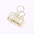 Pikkukuva 10 / 11: 3 Pcs Hollow Metal Binder Clips Home Office Paper Holder Small - Mixed Colours Gold