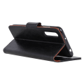 Pikkukuva 4 / 7: Sony Xperia 10 II  Textured Split Wallet Case - Black Black