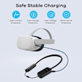 Miniatyrbilde 2 av 11: AMVR for Pico 4 Meta Oculus Quest 2 Quest Pro Quest 3 8000mAh Powerbank Black