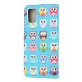 Pikkukuva 5 / 6: Samsung Galaxy A71 Plånboksfodral  - Cute Owls Black