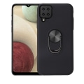 Pikkukuva 1 / 9: Samsung Galaxy A12 Ring Kickstand Soft Hybrid Case with Metal Sheet Black