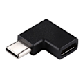 Miniatyrbillede 2 af 4: 90 graders USB-C Type-C han til kvindelig adapter Black