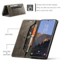 Miniatyrbillede 4 af 11: AUTSPACE A01 Retro tegnebog taske til Samsung Galaxy S23+ (Plus) - Kaffe Brown