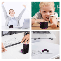 Miniatyrbild 3 av 7: Fidget Toy Avslappning Infinite Cube Metall Flip Kub Svart-Gul Gul