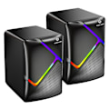 Miniatyrbilde 1 av 11: DARK ALIEN USB-høyttalere for skrivebord, datamaskin, bærbar PC, subwoofer med RGB Black