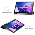 Miniatyrbild 4 av 9: Tri-fold Fodral till Lenovo Tab M10 Plus Gen 3 - Don't Touch Me Svart