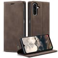 CASEME Retro Pung Taske til Samsung Galaxy A17 - Coffee Brown
