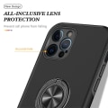 Miniatyrbilde 6 av 8: iPhone 13 Pro Max Finger Ring Kickstand Hybrid Case - Svart Black