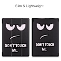Miniatyrbild 4 av 8: Tri-fold Fodral till Lenovo Tab E10 - Do not Touch Me Svart