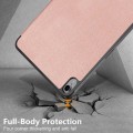 Pikkukuva 9 / 10: Kolminkertainen telinekotelo iPad 10.9 (2022) -tabletin suojukselle - ruusukulta Pink gold