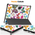 Miniatyrbilde 10 av 10: Trefoldet Stativ Tablettdeksel for OnePlus Pad - Sommerfugler Multicolor