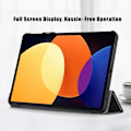 Miniatyrbillede 4 af 5: Til Xiaomi Pad 5 Pro 12.4 (2022) Stand Slim Fit Cover Sleep/Wake - Sort Black