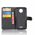 Miniatyrbillede 3 af 6: Wallet Stand Case for Motorola Moto C - Black Black
