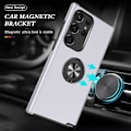 Pikkukuva 6 / 7: Samsung Galaxy S23 Ultra Finger Ring Kickstand Hybrid Case - Silver Silver