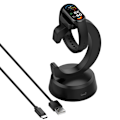 Miniatyrbilde 11 av 11: Lader & Dokk for Xiaomi Smart Band 9 Smart Band 8 Pro Redmi Watch 4 med 1m Kabel Black