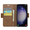 Miniatyrbillede 4 af 7: CASEME Retro Pung Taske til Samsung Galaxy S24 Brown