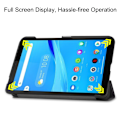 Pikkukuva 5 / 8: Kuvio Kolminkertainen jalustan kansi Lenovo Tab M7 - Don't Touch Me Black
