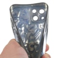 Miniatyrbilde 7 av 7: TPU-etui for iPhone 15 Plus med elektroplettering, rynket og ujevn overflate Silver